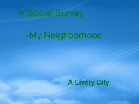 高中英语 A Social SurveyMy Neighborhood课件 外研必修1