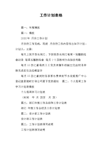 工作计划表格.docx