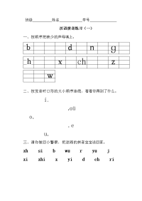 汉语拼音练习