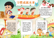 小报：习惯成就未来word小报手抄报模板(6).docx