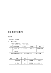 设计室暖通图纸制作标准