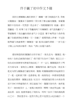 终于赢了初中作文5篇