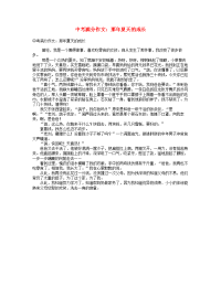 中考语文满分作文那年夏天的成长