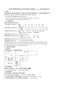 高中英语代词总复习