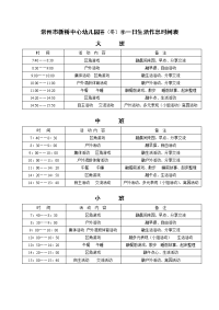 常州市新桥心幼儿园春（冬）季一日生活作息时间表.doc