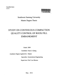 填石路堤连续压实质量控制技术的研究论文