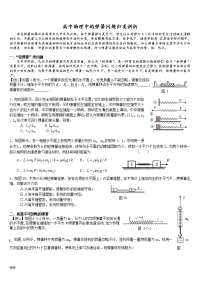 高中物理中的弹簧问题归类-教案