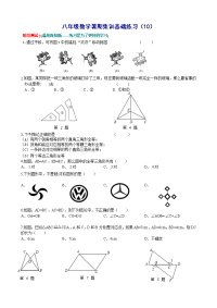 初中数学复习 弯道超车练习810