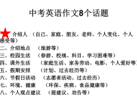 初中英语中考作文指导