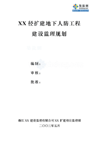 浙江住宅小区扩建地下室工程监理规划（流程图丰富）