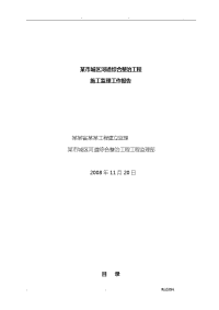 某市城区河道综合整治工程施工监理工作报告
