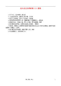 高中语文 从名人名言分类积累（1）爱国素材.doc