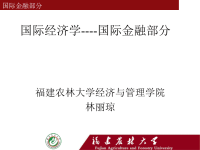 国际经济学DominickSalvatore著国际经济学-国际金融部分