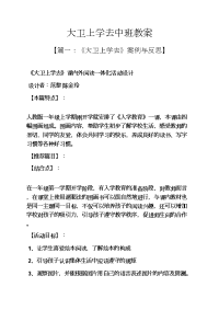 大卫上学去中班教案.docx