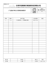 QP23产品防护与交付管理控制程序1.0(I)