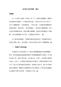 高考状元高考策略精品