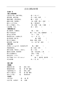 高中文言文重点实词汇总（教师版）