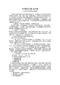 七河初中中考语文复习计划
