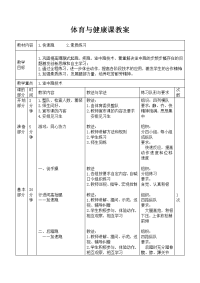 高中体育田径快速跑教案