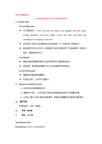 高中英语：A teaching plan for An Added Bonus 教案(海南专用) 教案