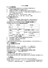 高中生物必修一复习教案