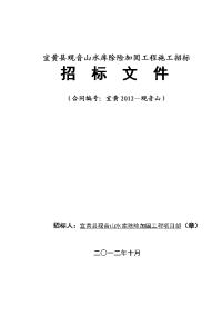 宜黄县观音山水库除险加固工程施工招标