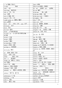 初中英语单词总表