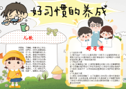 小报：我爱好习惯word小报手抄报模板.docx
