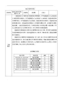 急流槽施工技术交底大全