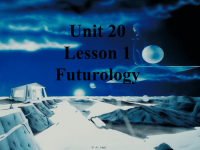 最新北师大高中英语Unit20-lesson1-Futurology课件精品课件