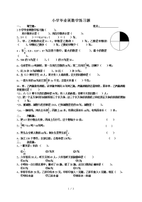 小学毕业班数学练习题