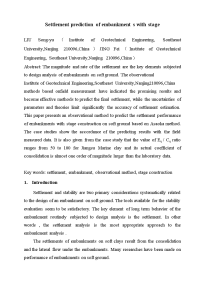 软土地基上分期施工的路堤沉降预测方法-毕业设计外文翻译