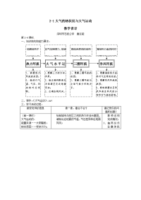 2013中图版必修一2.1《大气的热状况与大气运动》word教案