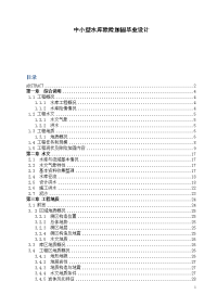 中小型水库除险加固毕业设计