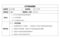 初中物理分子热运动理论教案