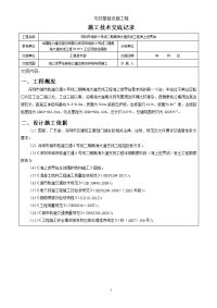 海上世界站泰格公寓边坡框格梁施工技术交底记录