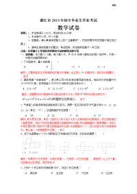 2013年初中数学中考湛江试题解析(1)