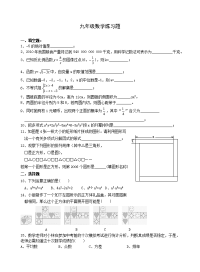 初中数学练习题(含答案)