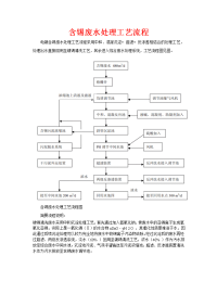 含锡废水处理工艺流程