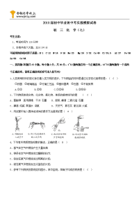 初中毕业班中考实战模拟化学试卷7