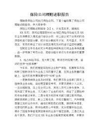 保险公司理赔述职报告.doc