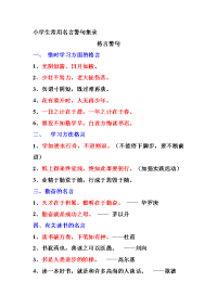 小学生常用名言警句集录.doc