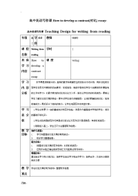 高中英语写作课-howtodevelopacontrast