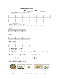 学前班汉语拼音试卷