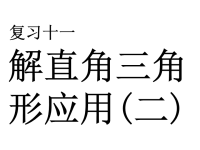 [中考数学课件]中考数学复习解直角三角形应用2课件