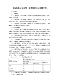 【精品】某大型房地产公司工程质量验收标准（建筑给排水及采暖工程）