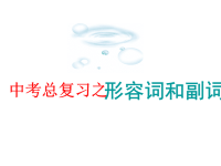 中考英语复习课件 形容词、副词