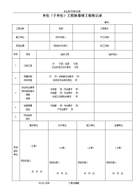 市政给排水管道工程全部检验批质量验收记录文本表