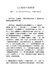 认识磁铁中班教案.docx