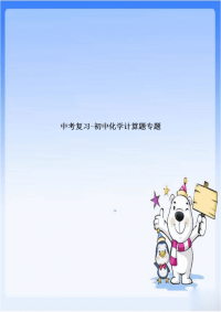 中考复习-初中化学计算题专题